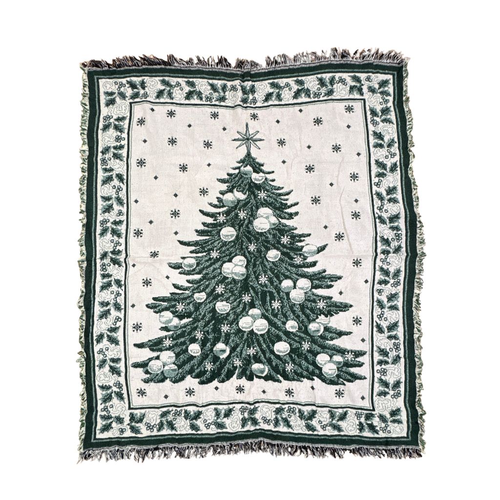 vintageラグ ブランケット マルチカバー タペストリー クリスマス