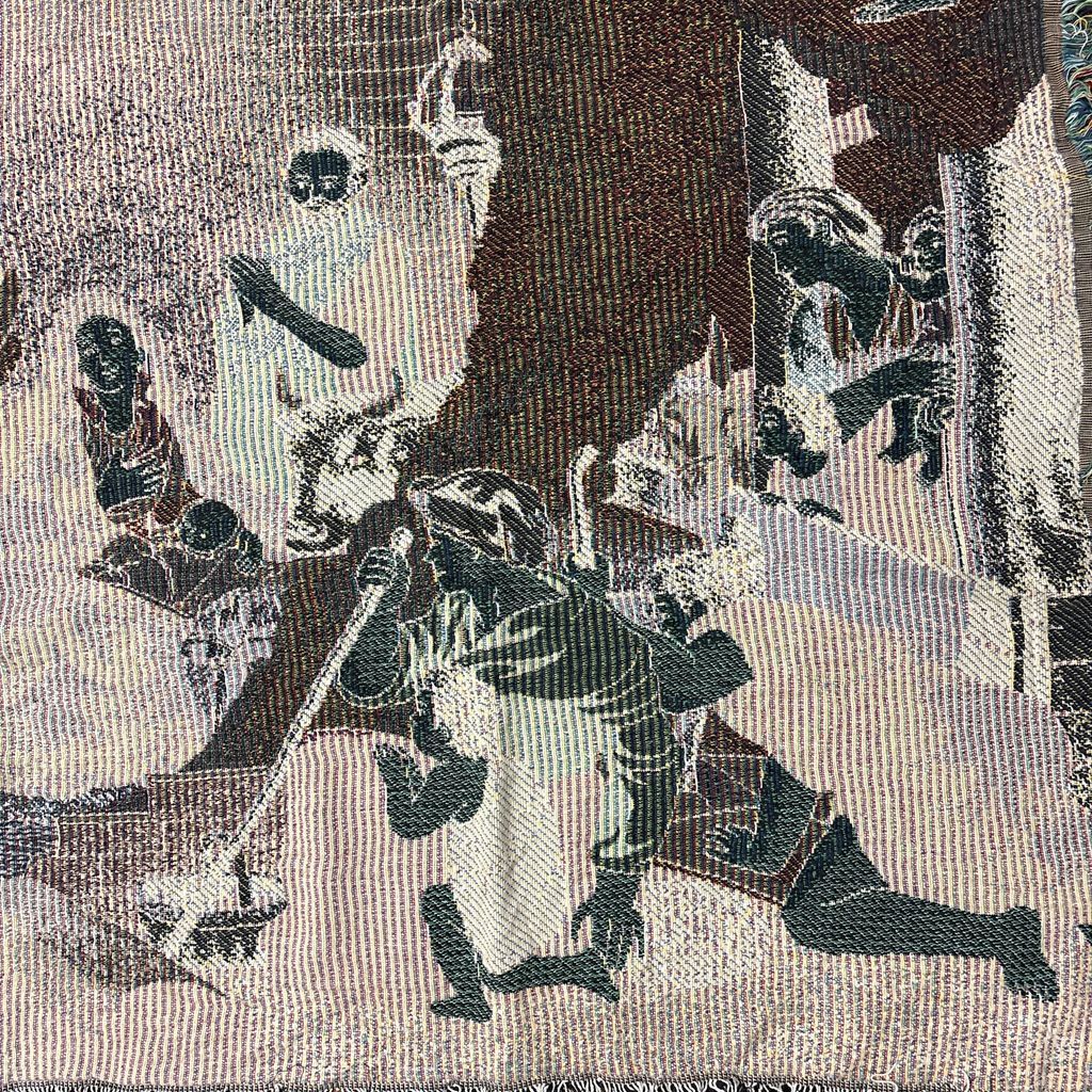 vintageラグ ブランケット マルチカバー タペストリー キリスト降誕
