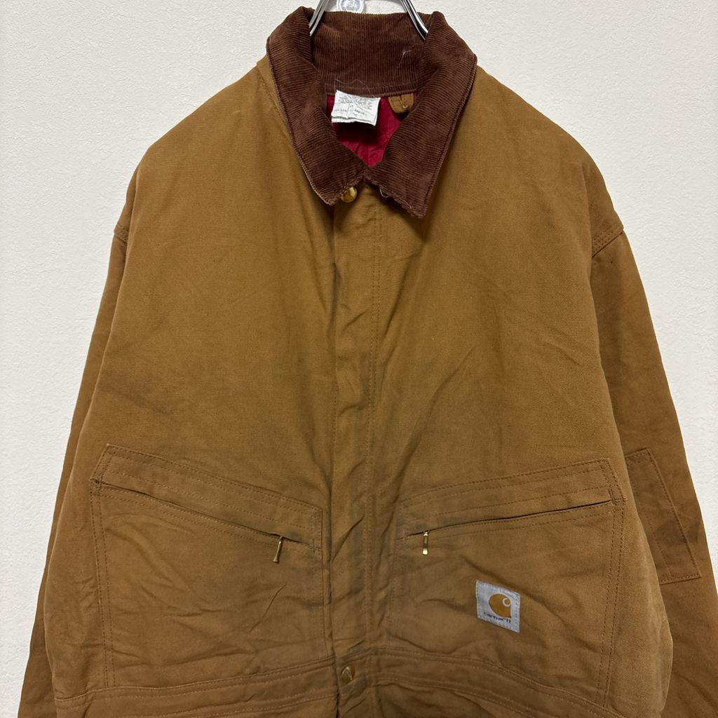 メンズ 【Carhartt】 中綿キルティングライナー コーデュロイ襟 ダック