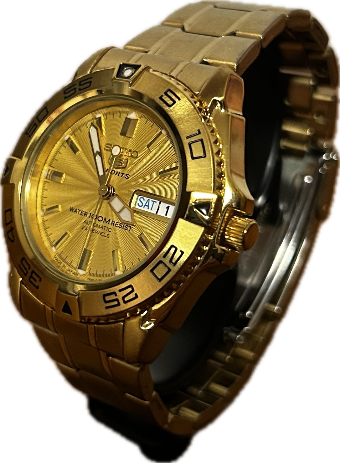 SEIKO 7S36-00Y0 自動巻き メンズ腕時計　ゴールド