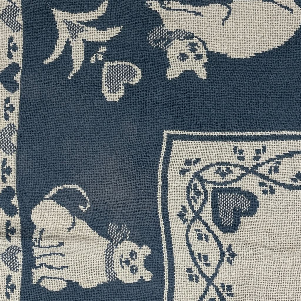vintageラグ ブランケット マルチカバー タペストリー ネコ アニマル