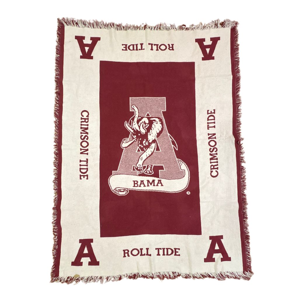 vintageラグ ブランケット マルチカバー タペストリー アラバマ大学