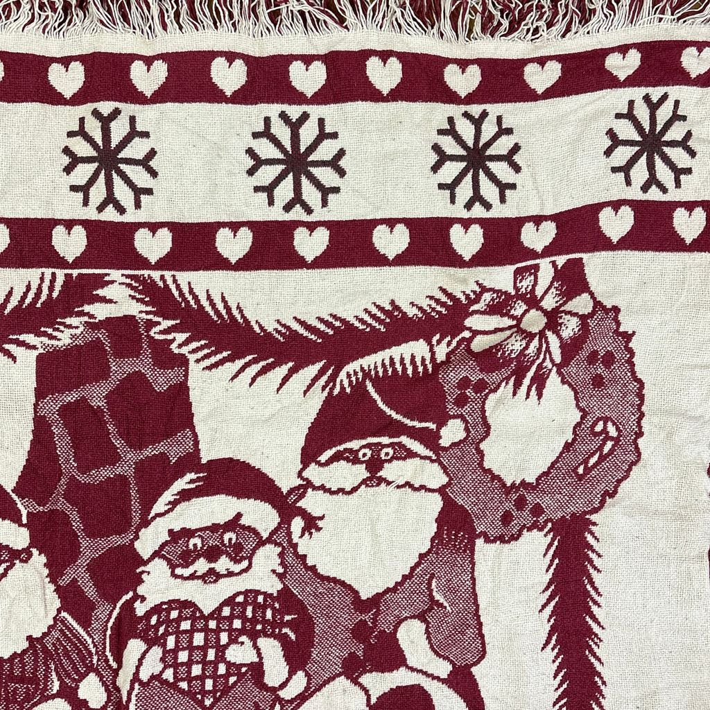 vintageラグ ブランケット マルチカバー タペストリー クリスマス