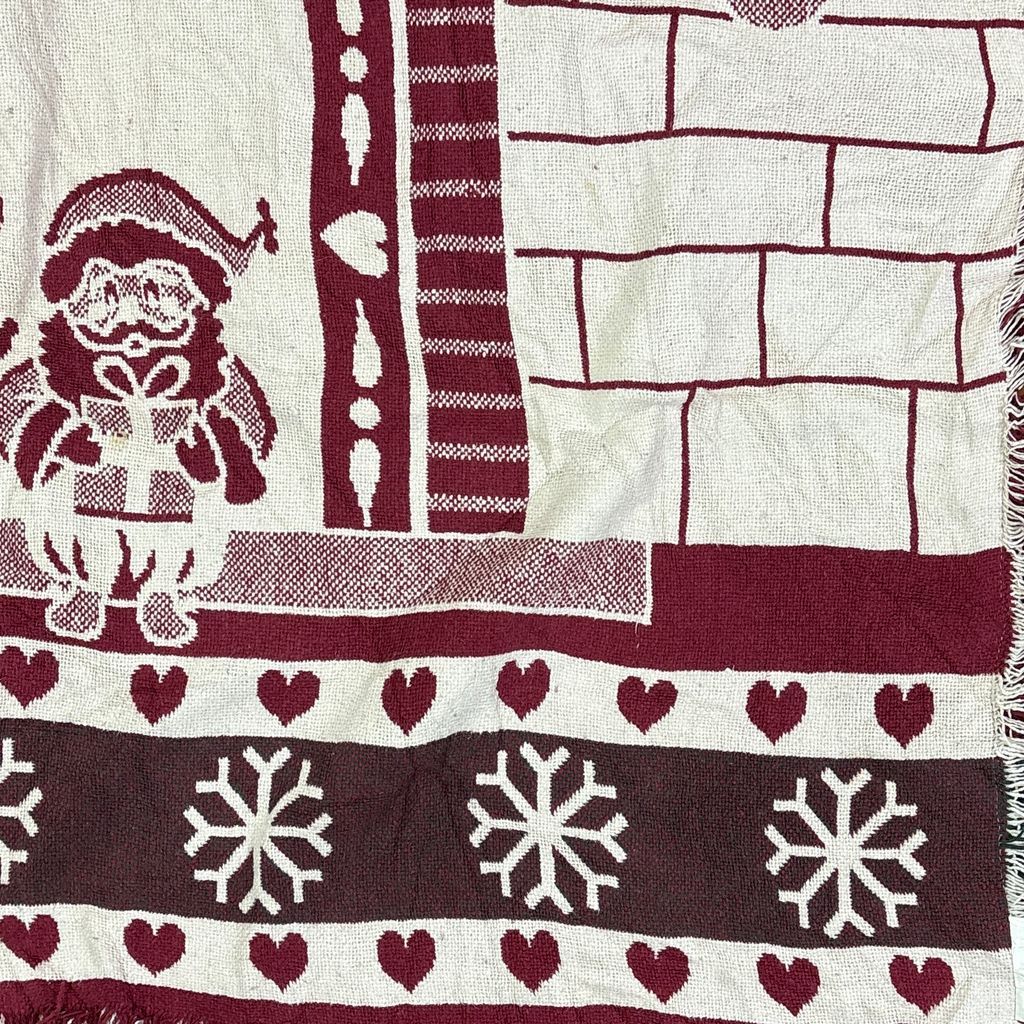 vintageラグ ブランケット マルチカバー タペストリー クリスマス