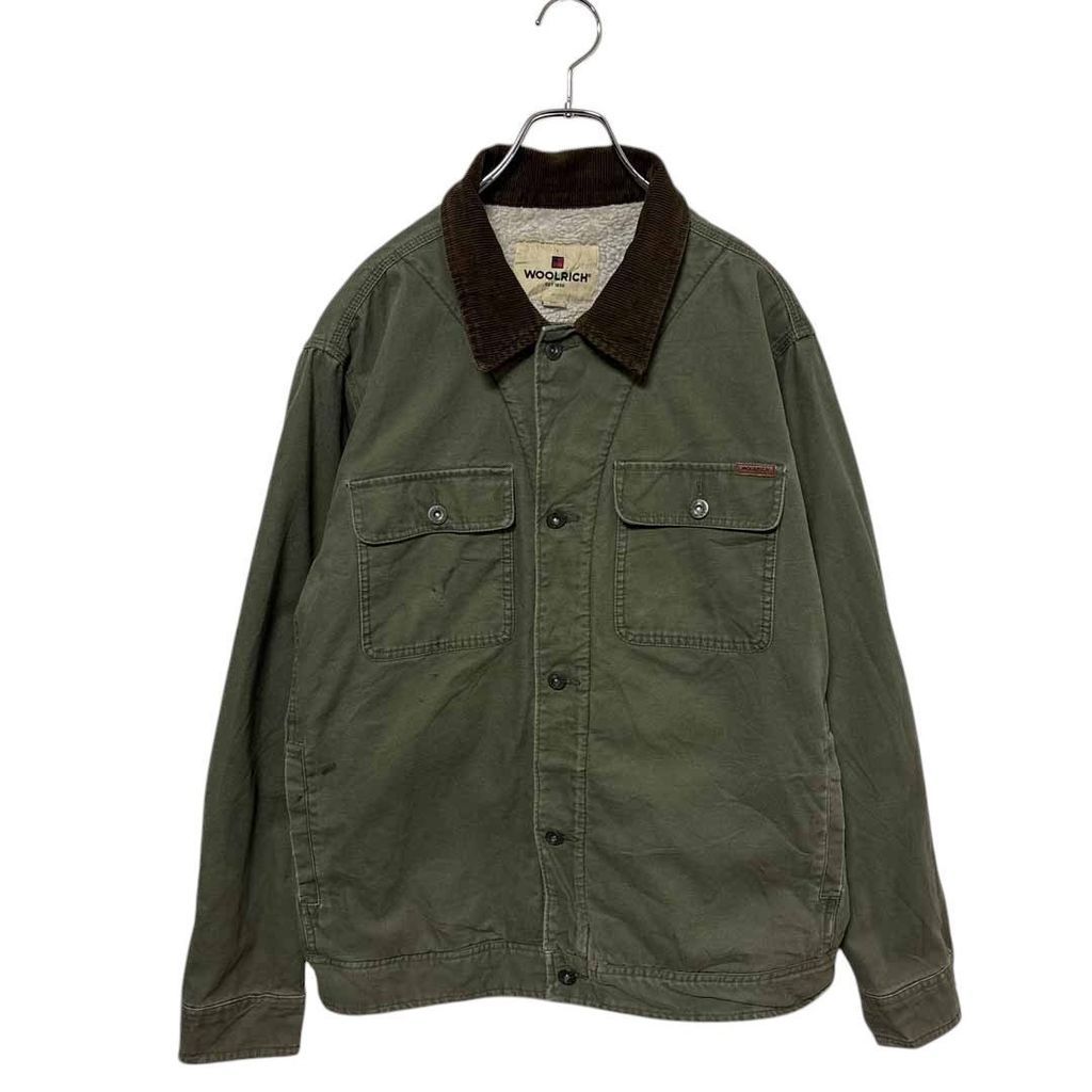 【WOOLRICH】 裏ボア コーデュロイ襟ダックジャケット S-2372
