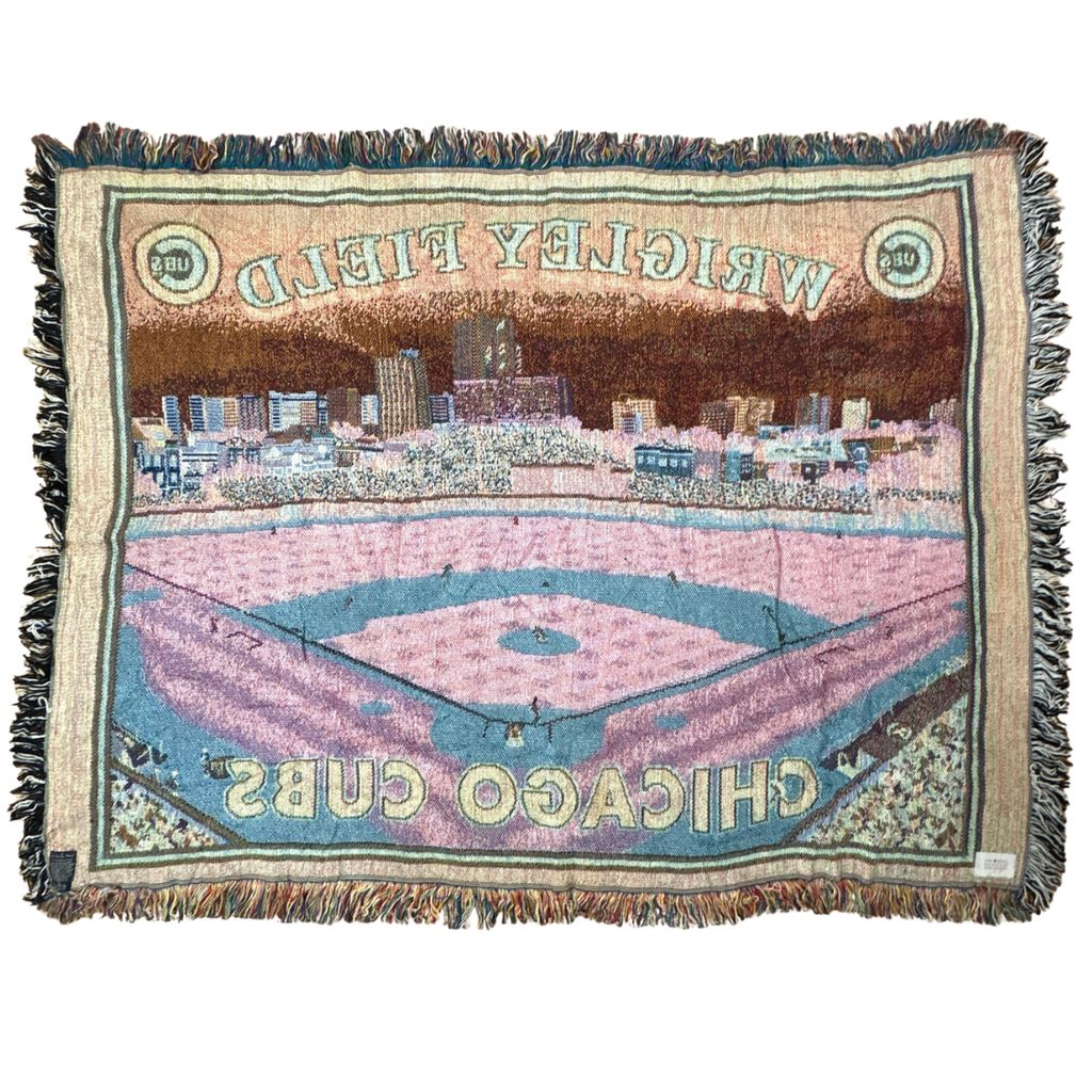 【入手困難】MLBシカゴカブスvintageラグマットタペストリー古着インテリア vintageラグ ブランケット マルチカバー タペストリー MLB 野球