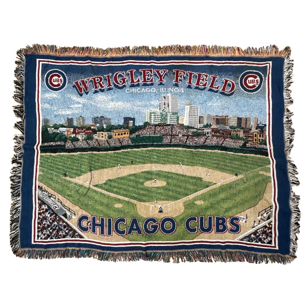 【入手困難】MLBシカゴカブスvintageラグマットタペストリー古着インテリア vintageラグ ブランケット マルチカバー タペストリー MLB 野球