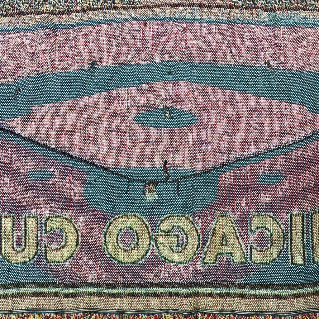 入手困難】MLBシカゴカブスvintageラグマットタペストリー古着