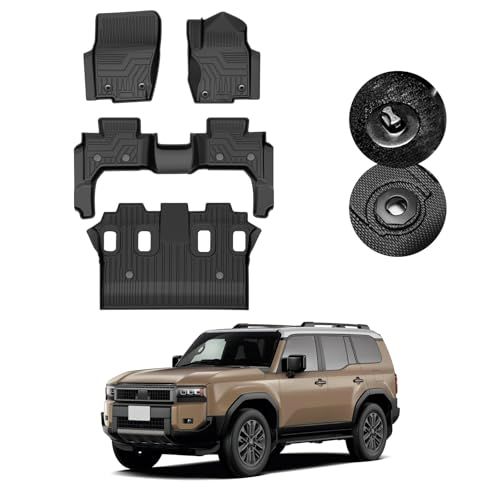 GIMUYA トヨタ 新型 ランクル ランドクルーザー 250系 フロアマット 3D 7人乗り 防水 立体構造 GDJ250W TRJ250W ZX VX 2024年4月?現行 トランクマット カーマット 専用 設計 TPE材質 アクセサリー e3ebe39f
