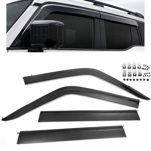 ランドクルーザー 250 LC250 2024年4月以降 ドアバイザー サイドバイザー 外装 ウィンドウバイザー 4枚セット 1台分 | ランドクルーザー 250 LC250 2024年4月以降 ドアバイザー サイドバイザー フロント リア d87d77f1