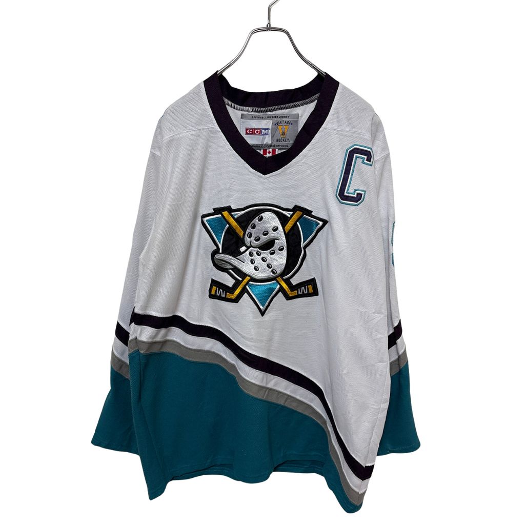 【CCM】 NHL MADE IN CANADA Anaheim Ducks Hockey Shirts アナハイムダックス ゲームシャツ S-4733
