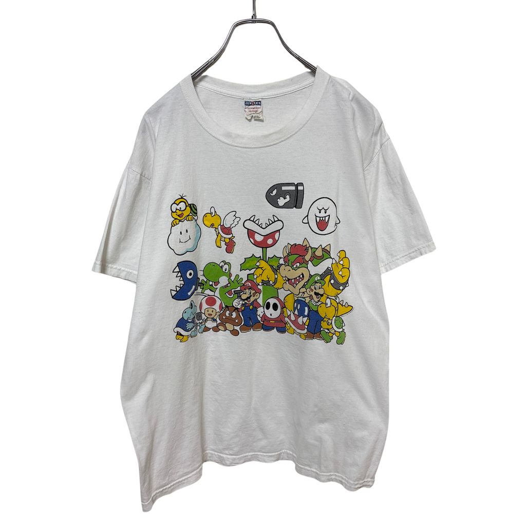 【JERZEES】 Super Mario Character 2010 スーパーマリオ キャラクター集合Tシャツ S-6861
