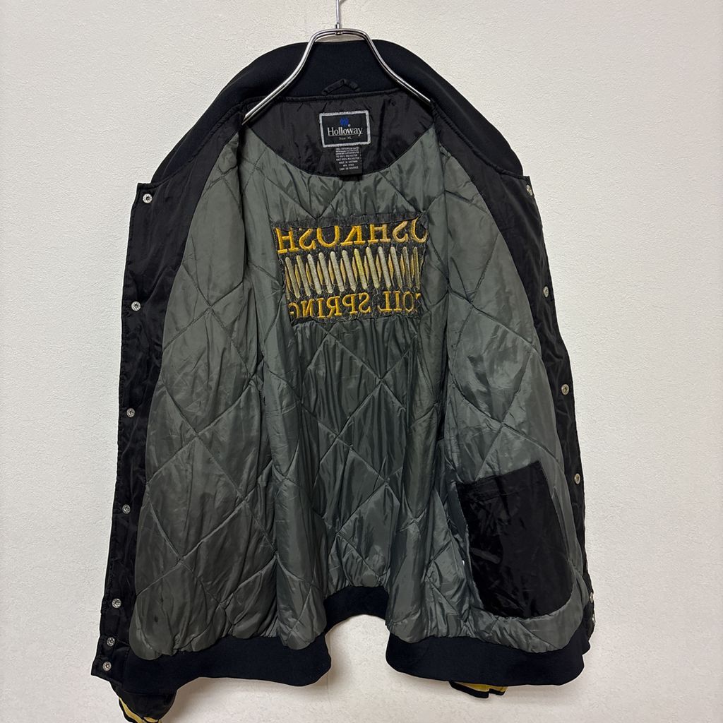 Holloway】 90s 企業ロゴ刺繡 中綿キルティングライナースタジャン S