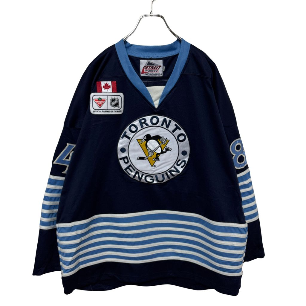 【DETROIT】 NHL Pittsburgh Penguins Hockey Shirts ピッツバーグペンギンズ ゲームシャツ S-4711