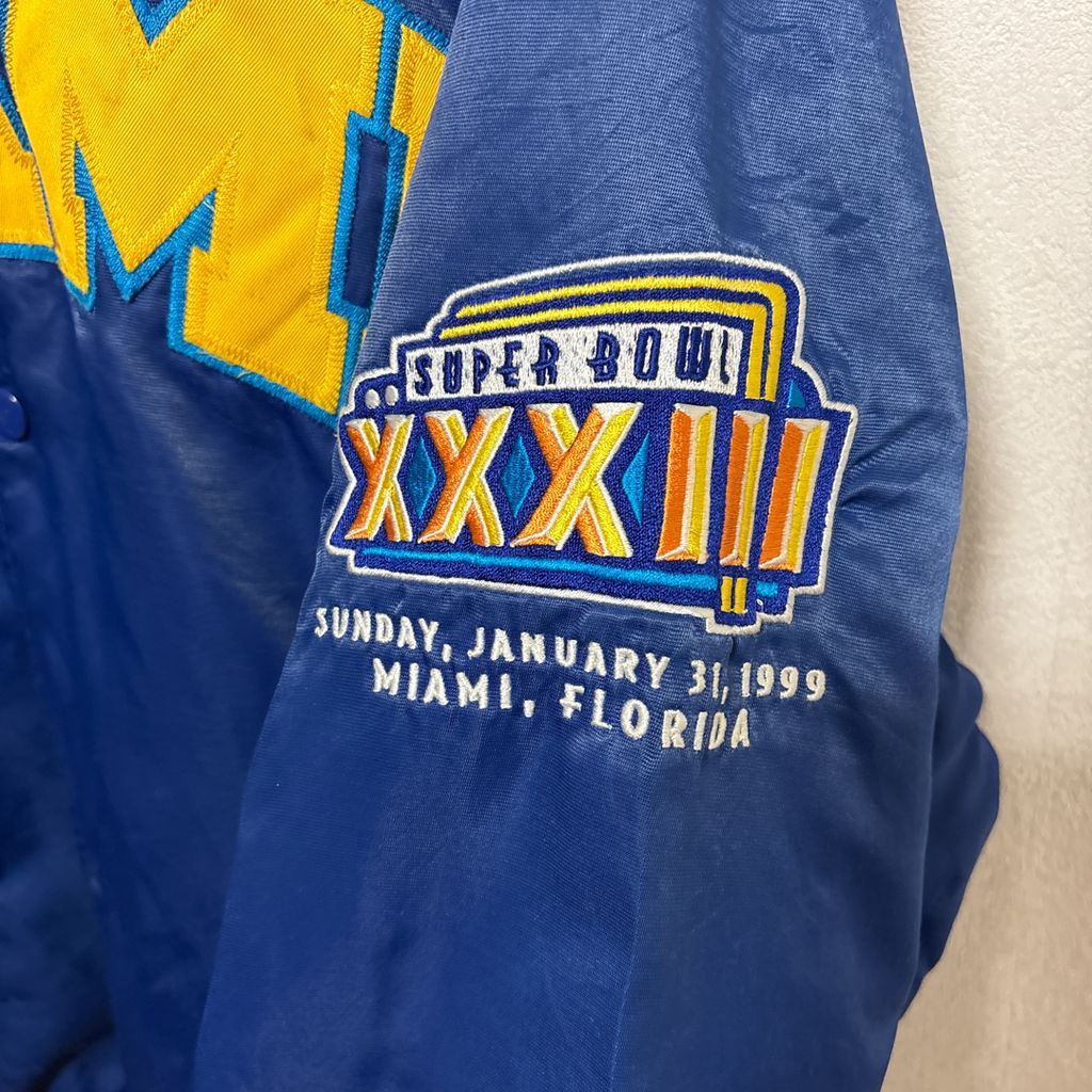 STARTER】 90s NFL 第33回スーパーボウル マイアミ記念スタジャン S