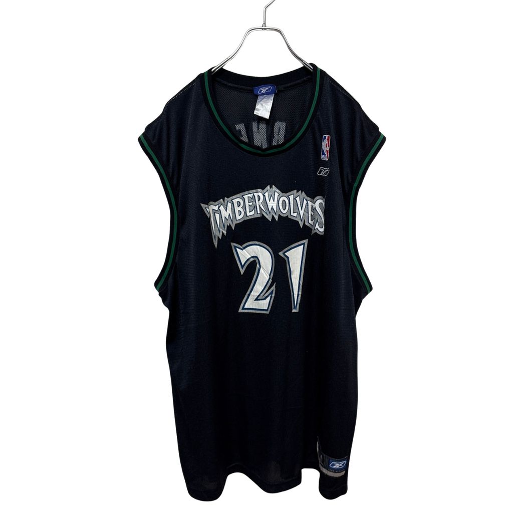 Reebok NBA ティンバーウルブズ ゲームシャツ ユニフォーム L Reebok】 NBA Minnesota Timberwolves Basketball Shirts ミネソタ