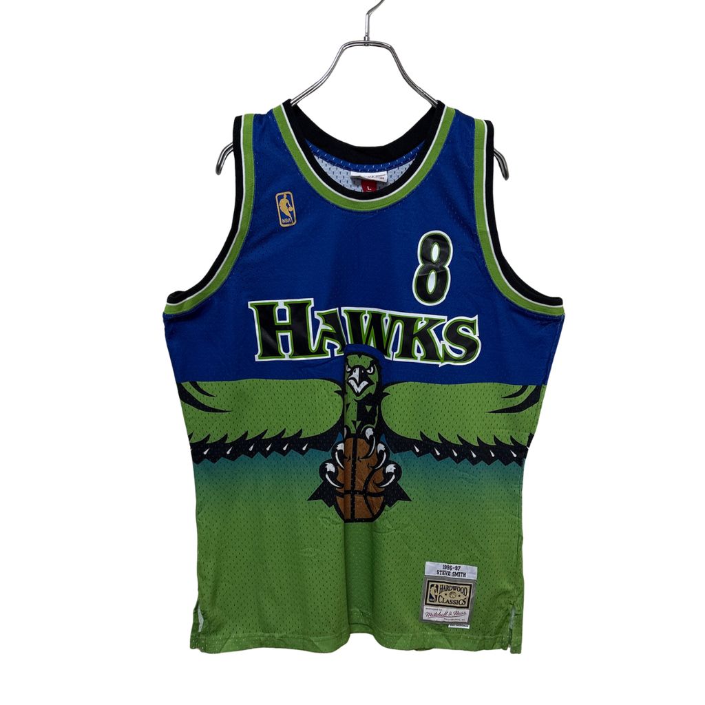 【Mitchell&Ness】 NBA Atlanta Hawks Basketball Shirts アトランタホークス ゲームシャツ S-5307