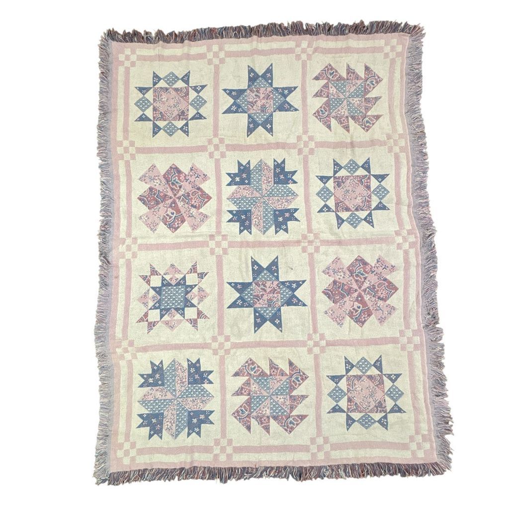 vintageラグ ブランケット マルチカバー タペストリー ネイティブ柄 オルテガ 民族 幾何学模様 Rug Throw Blanket Native Ortega Ethnic 2396 6,400円