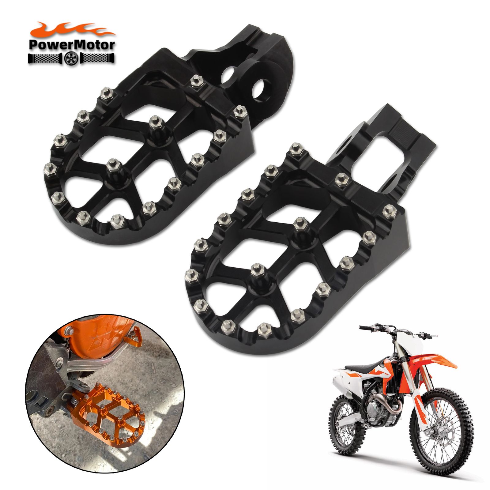 KTM EXC/SX 用 フットペグ ペダル 85/125/150/250/300/350/400/450/530