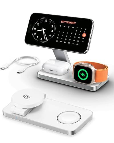 N◆2026年最新 Qi2.2 3in1 アップルウォッチ・iPhone・AirPodsマグセーフ充電器 ワイヤレス急速，折りたたみ式高速充電器 | スマホ・スマートウォッチ・エアーポッズが同時に充電できるMagSafe対応磁気充電スタンド， 1aefde4d 7,714円