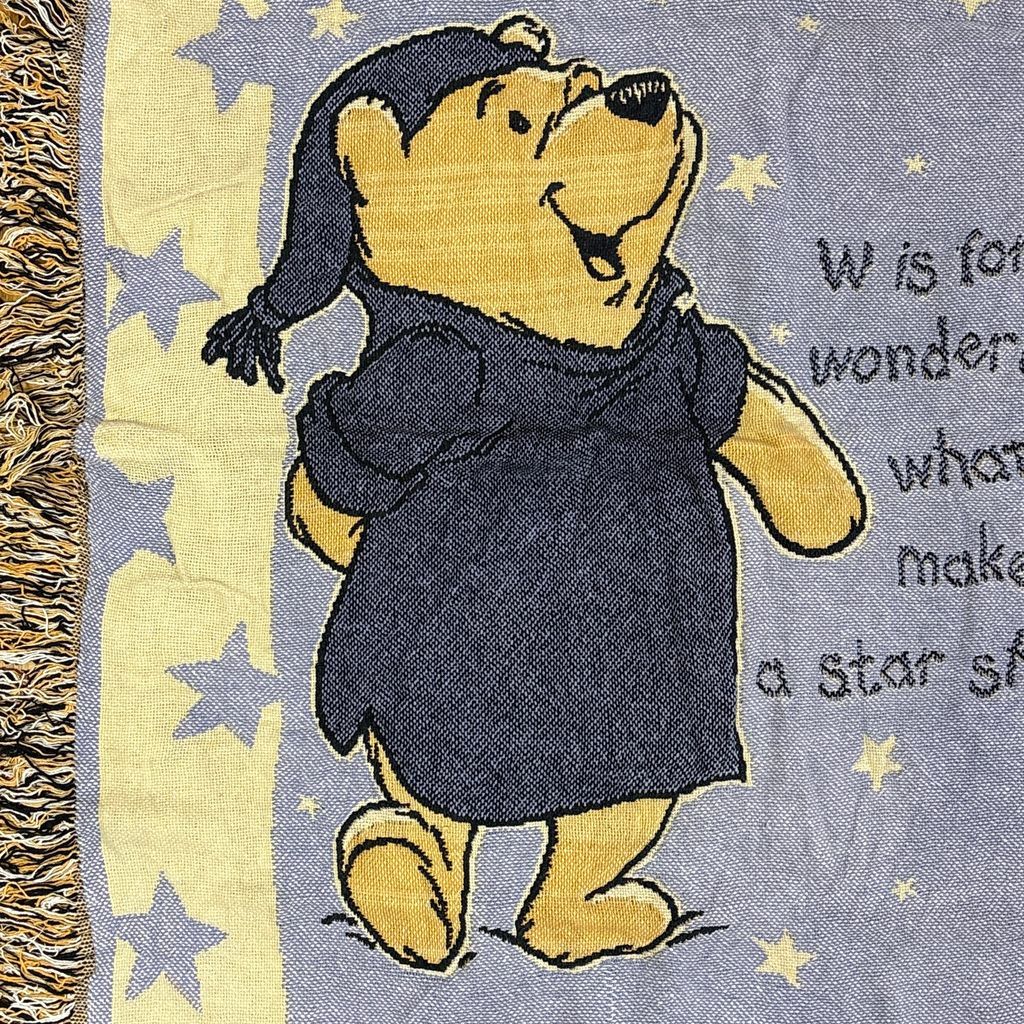 vintageラグ ブランケット マルチカバー タペストリー ディズニー くま