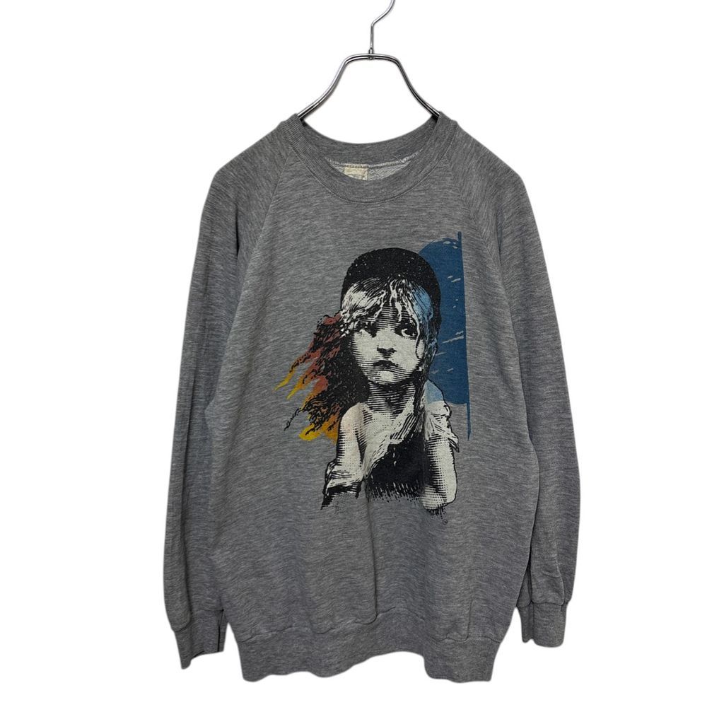 【Anvil】 80s Les Miserables Art Sweatshirt Vintage レミゼラブル アートスウェット S-4482