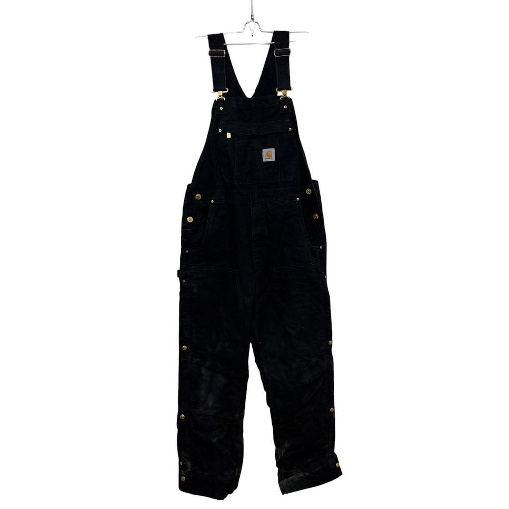 carhartt ブラックダック オーバーオール ダブルニー Carhartt】 中綿入りダブルニーダックオーバーオール S-31740 - メルカリ