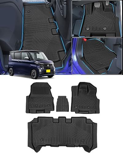Cartist ニッサン 新型 ルークス 40系 ミツビシ デリカミニ フロアマット 立体カーマット 車用 3Dフロアマット ROOX B44A B45A B47A B48A R2.3～現行 デリカミニ B34 35 37 38A R5/5～ b0f4189c