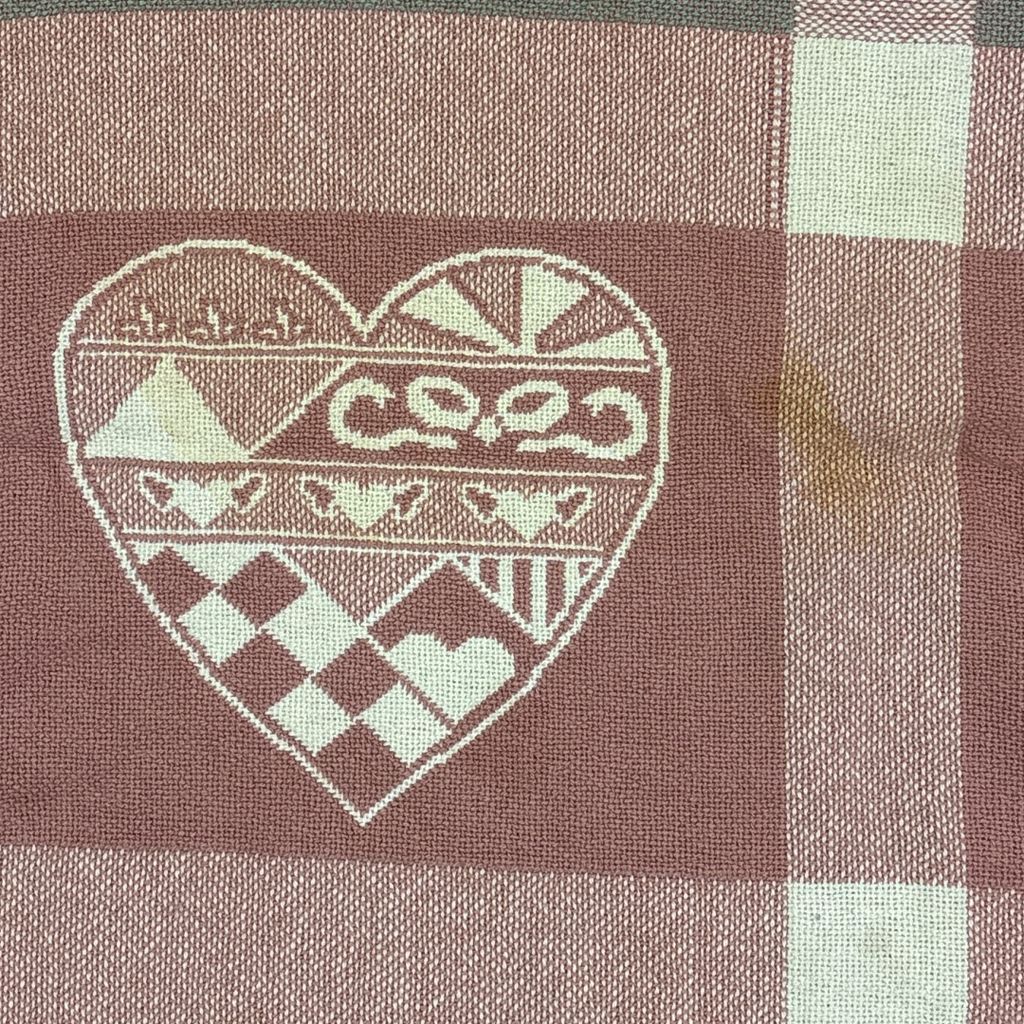 vintageラグ ブランケット マルチカバー タペストリー ハート かわいい