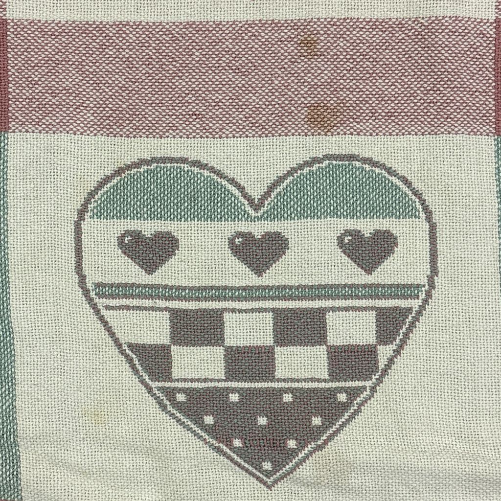 vintageラグ ブランケット マルチカバー タペストリー ハート かわいい
