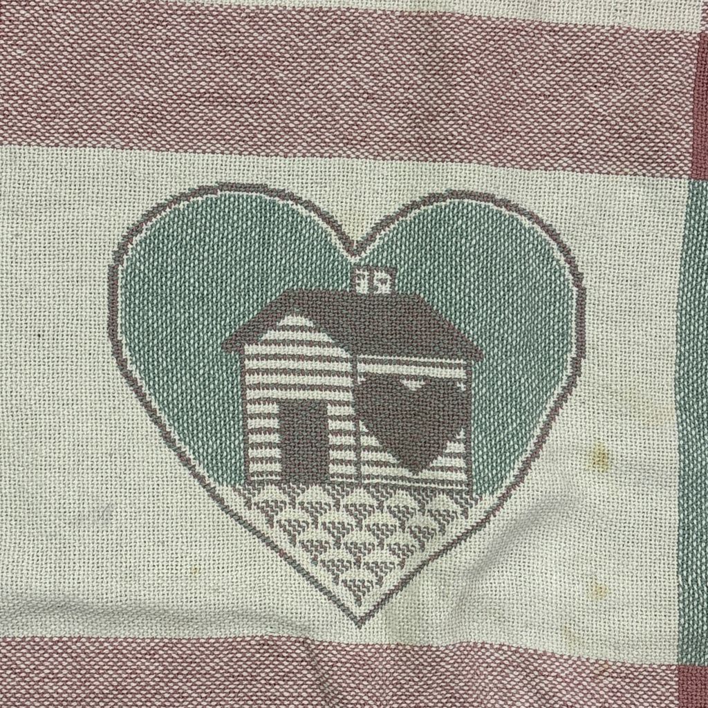 vintageラグ ブランケット マルチカバー タペストリー ハート かわいい