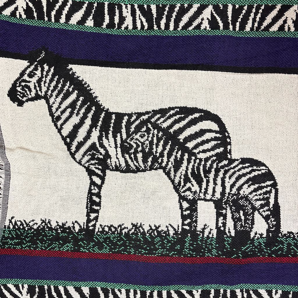 vintageラグ ブランケット マルチカバー タペストリー アニマル 動物