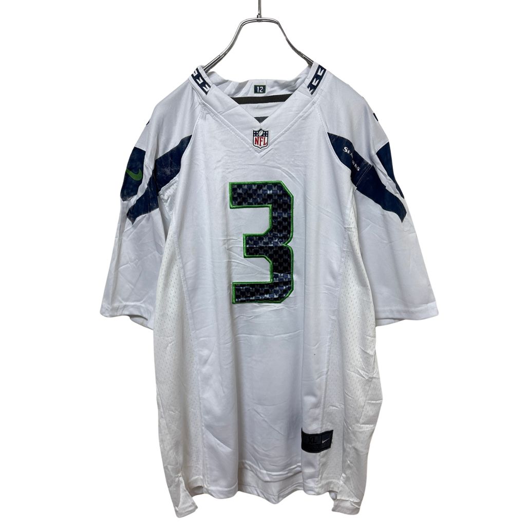 Champion製 NFL シアトル・シーホークス ゲームシャツ NIKE】 NFL Seattle Seahawks Football Shirts WILSON シアトルシー
