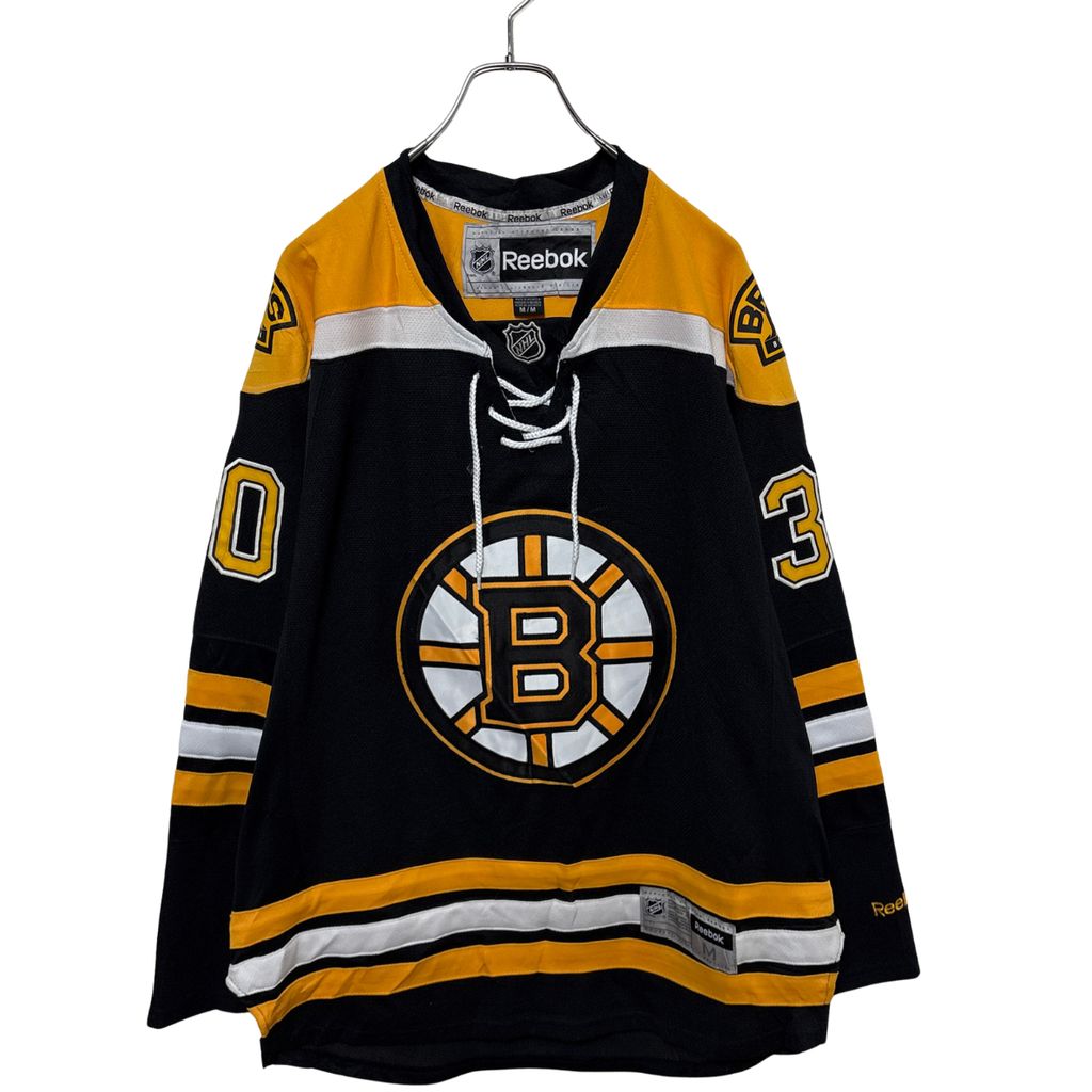 【Reebok】 NHL Boston Bruins Hockey Shirts ボストンブルーインズ ゲームシャツS-4686