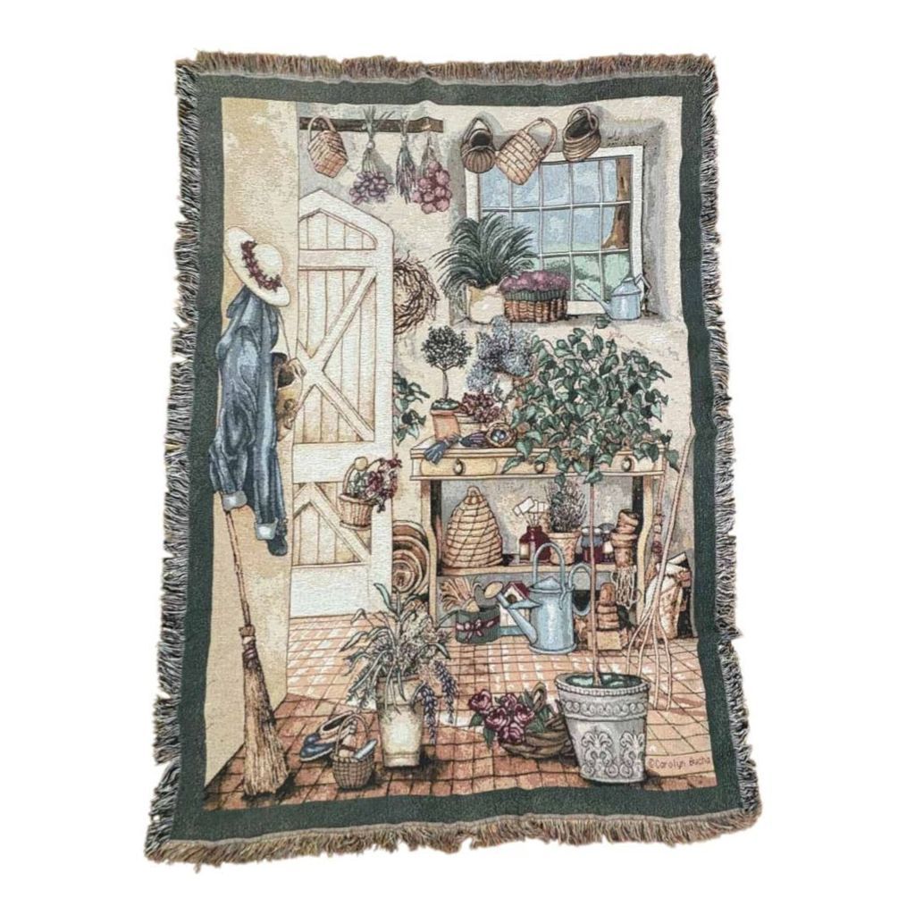 vintageラグ カーペット ガーデニング 絵画 1912 6,750円