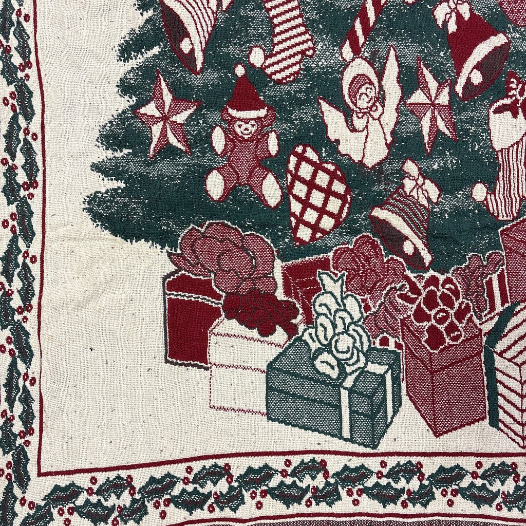 vintageラグ ブランケット マルチカバー タペストリー クリスマス
