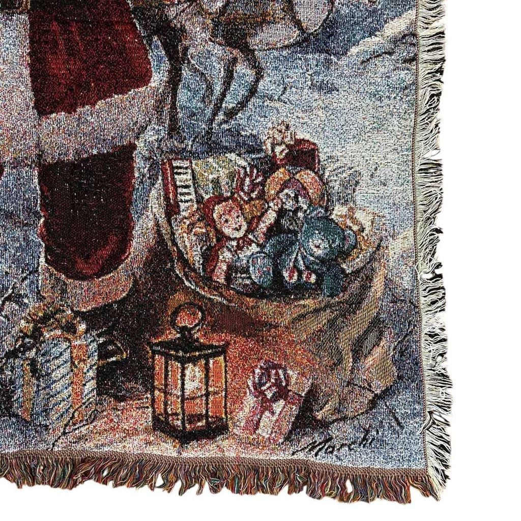 vintageラグ カーペット サンタ 魔法 クリスマス 2085 - メルカリ