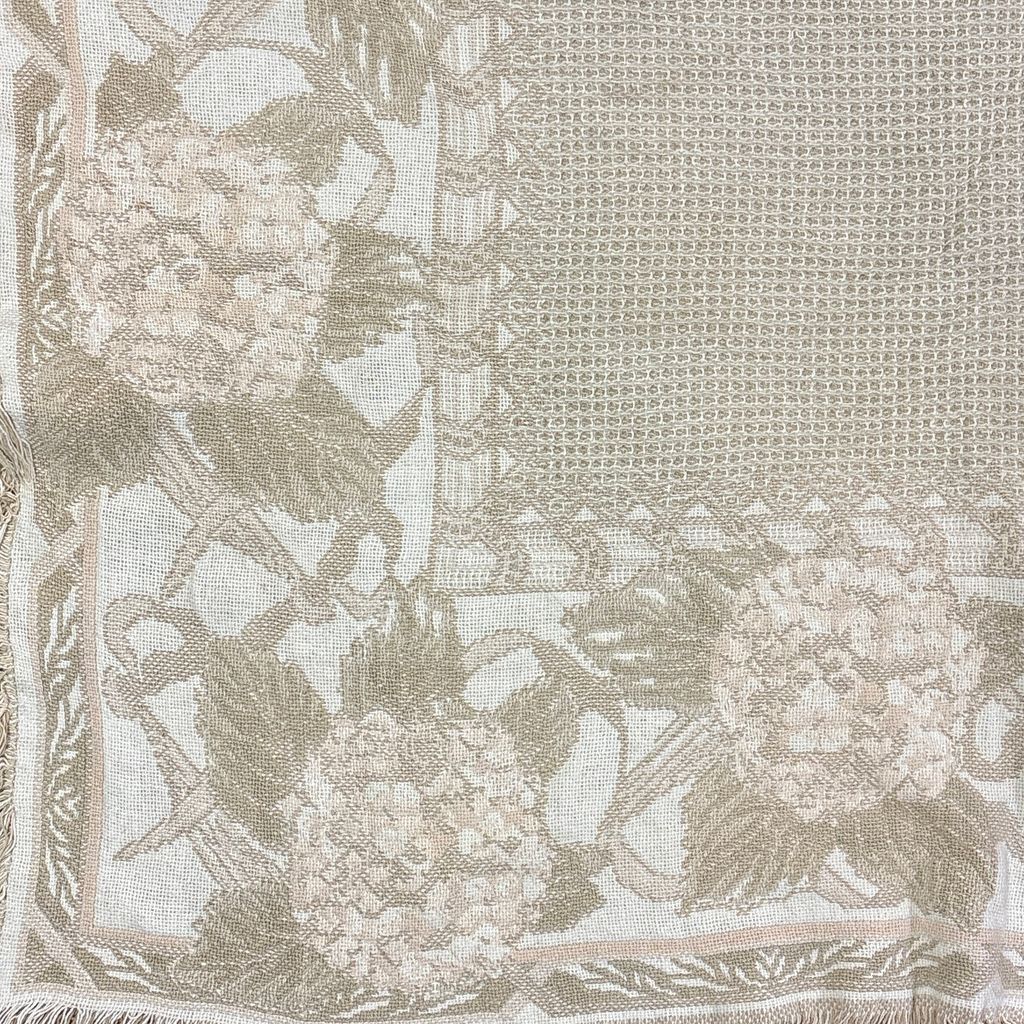 vintageラグ ブランケット マルチカバー タペストリー フラワー 花