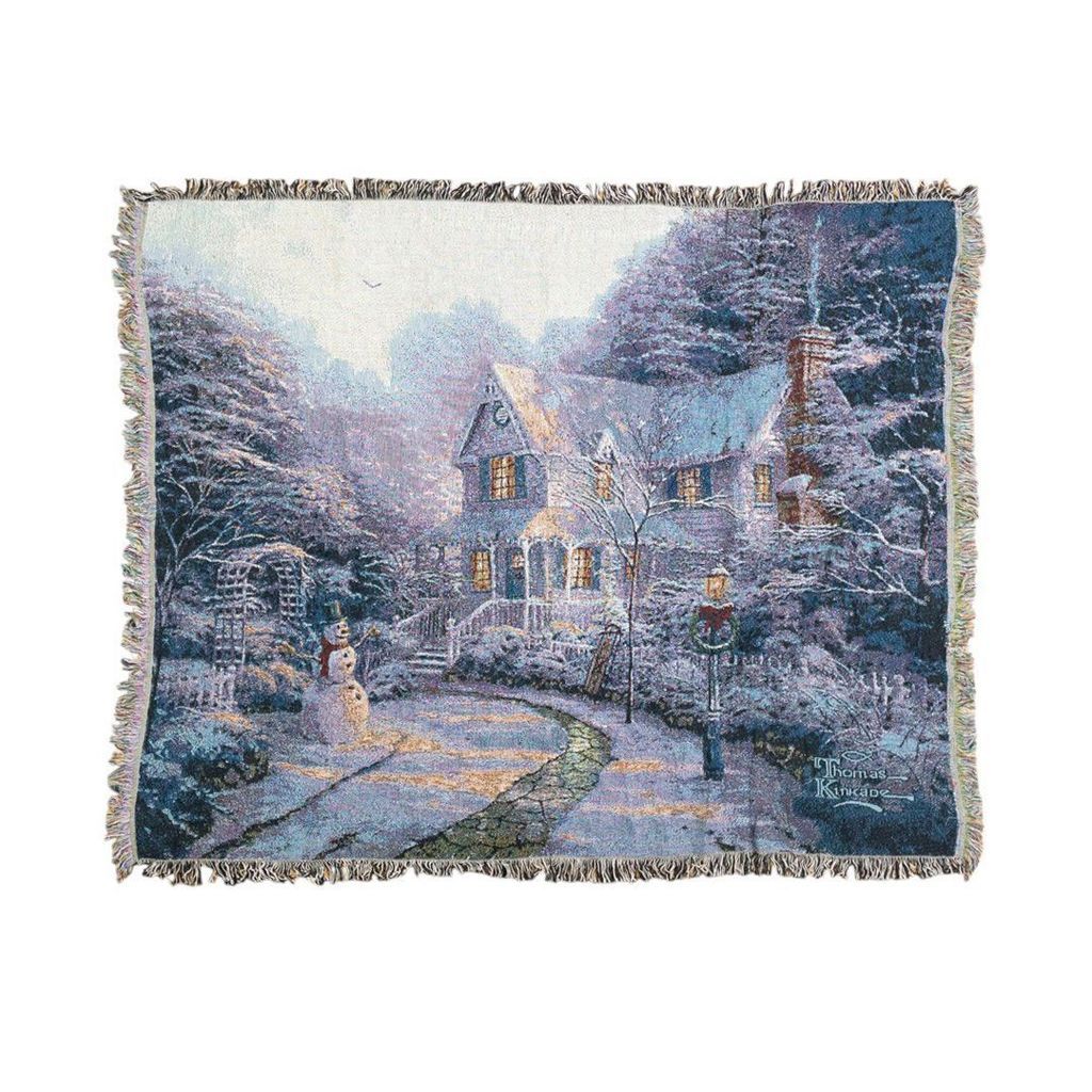 vintageラグ カーペット 雪山 別荘 風景 アート 1084