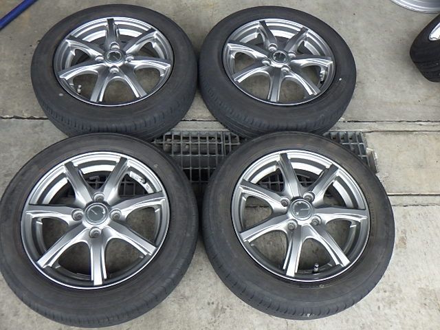 242-590　MiLLOUS　アルミホイール＆ラジアルタイヤ　155/65R14　2022-23年　４本セット 20,590円