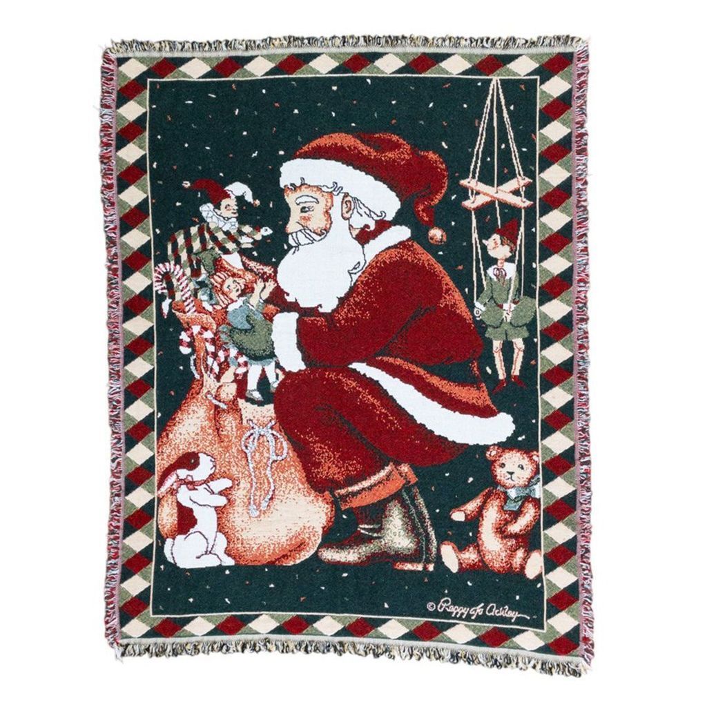 vintageラグ カーペット サンタ 風景 クリスマス 2015 vintageラグ カーペット クリスマス サンタ プレゼント 669 - メルカリ
