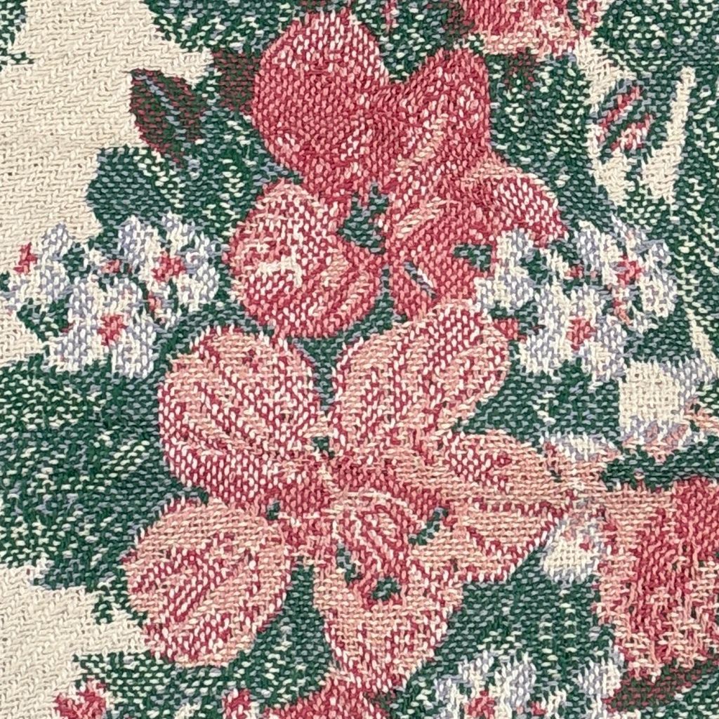 vintageラグ ブランケット マルチカバー タペストリー フラワー 花