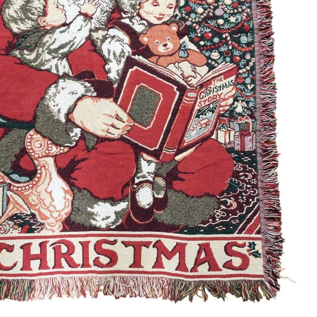 vintageラグ カーペット クリスマス サンタ ブック 654 - メルカリ