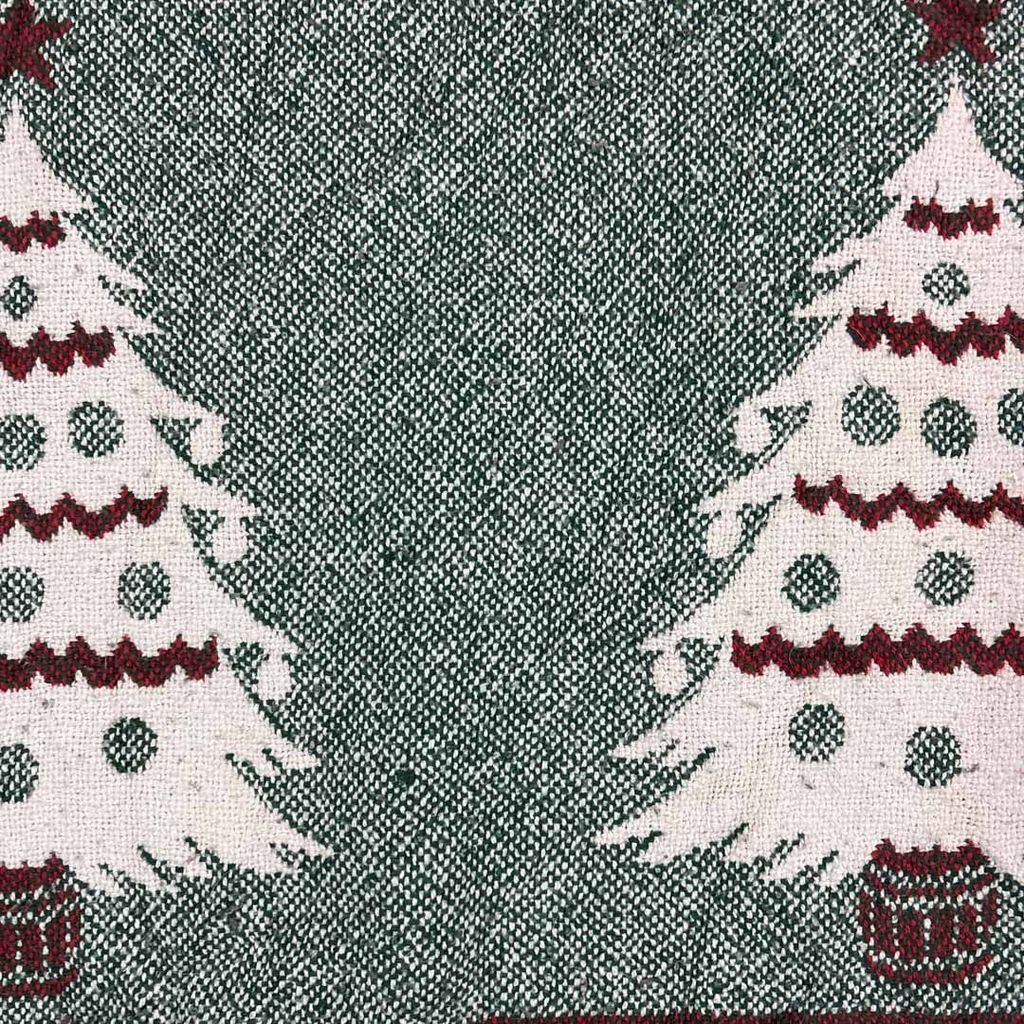 vintageラグ カーペット スペイン製 クリスマスツリー 雪だるま 2057