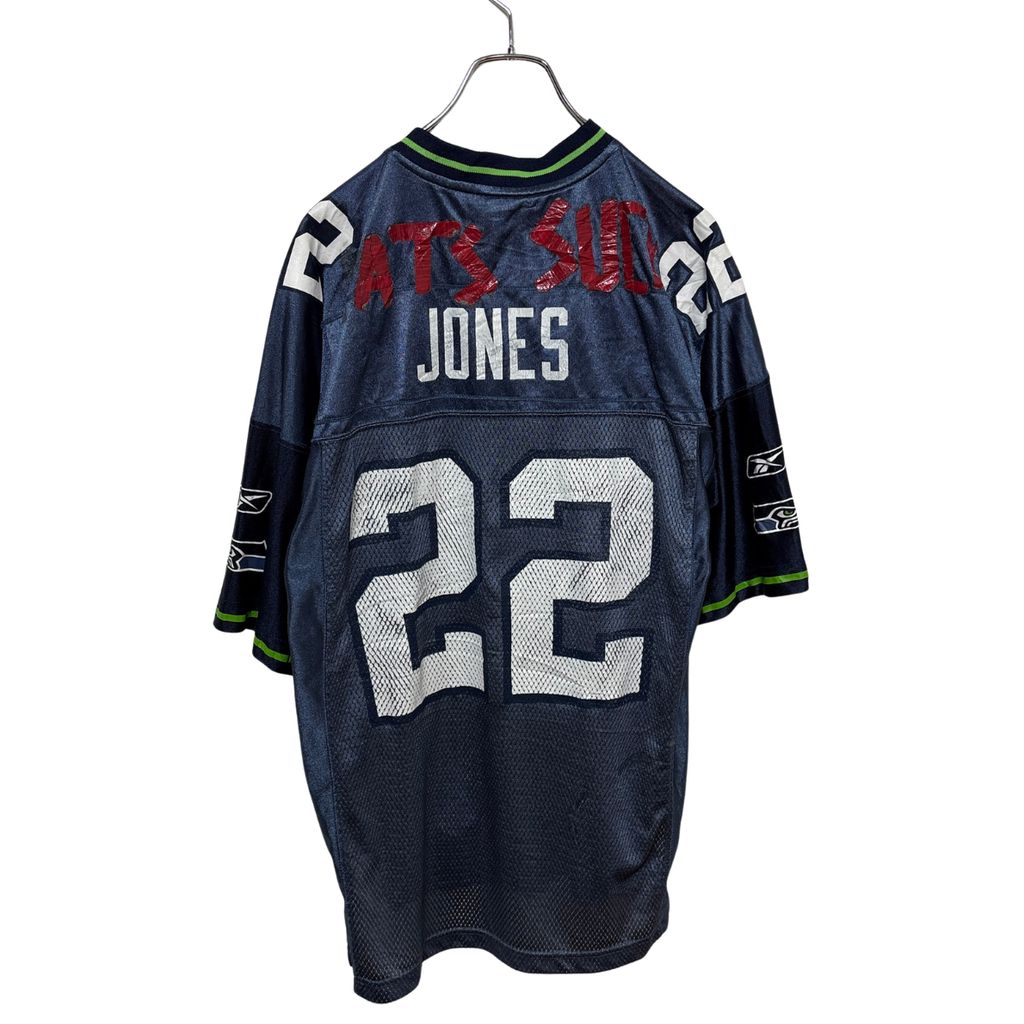 Reebok】 NFL Seattle Seahawks Football Shirts JONES シアトルシー