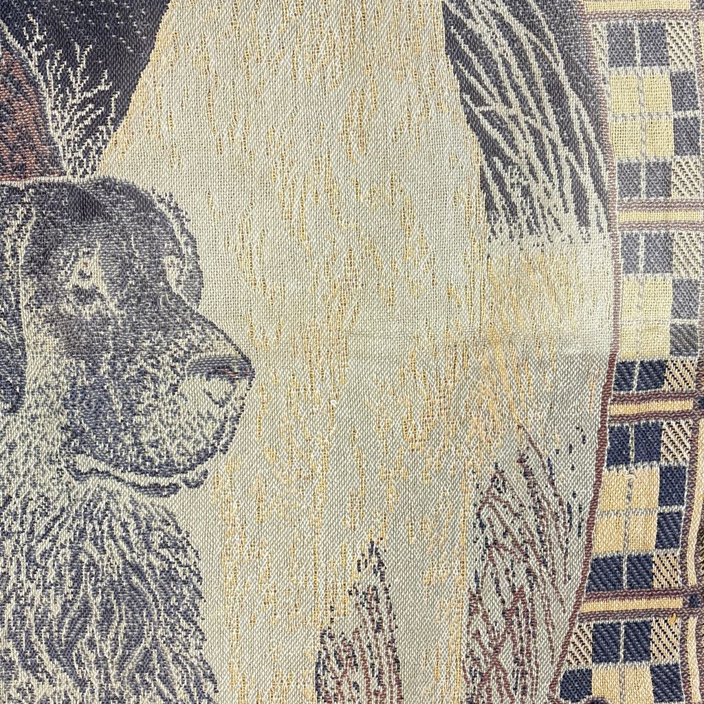 犬　ラブラドール　マルチカバー　ソファカバー　ヴィンテージラグ　177x133 vintageラグ ブランケット マルチカバー タペストリー ゴールデン