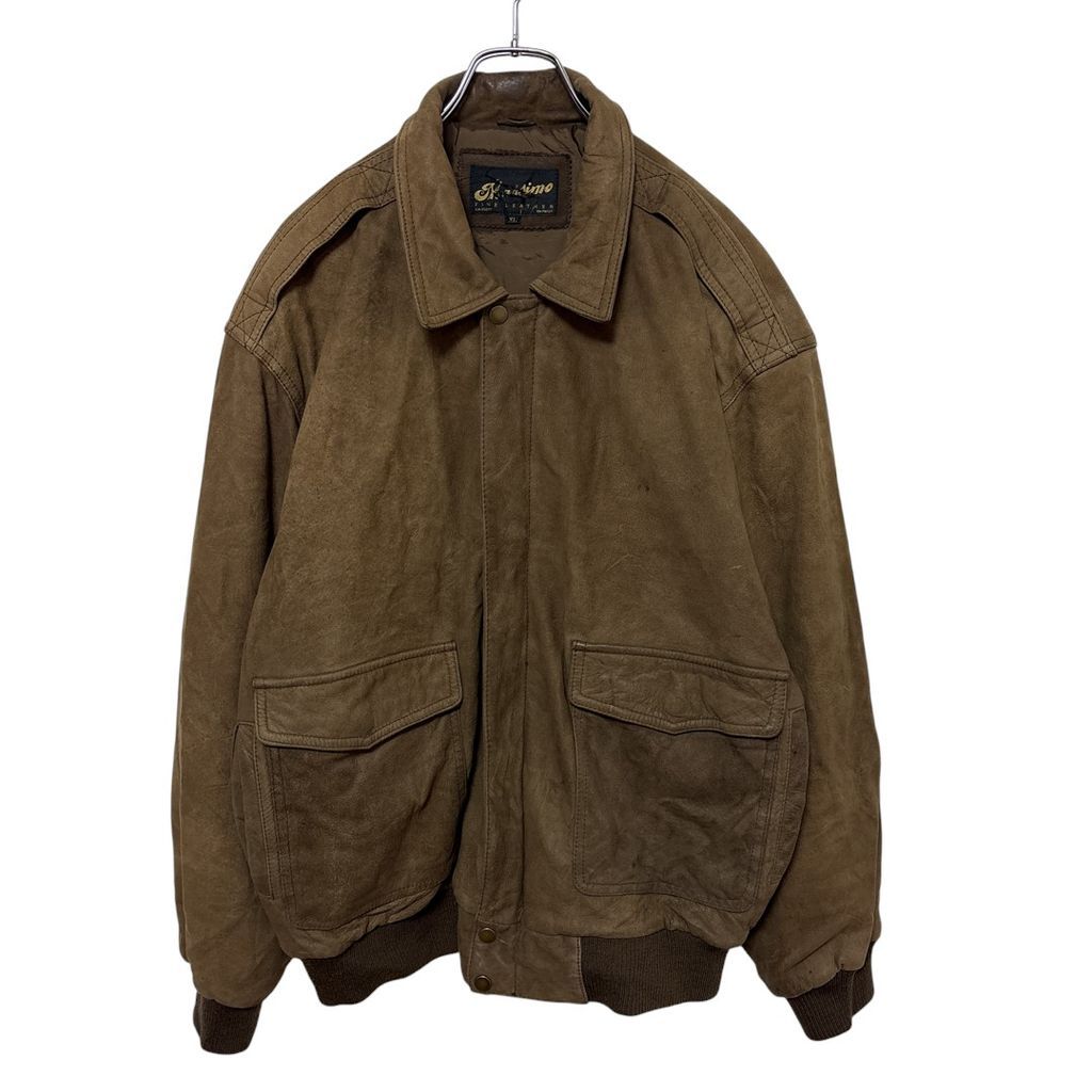 【Massimo】 A-2タイプ 本革 レザーフライトジャケット S-3949