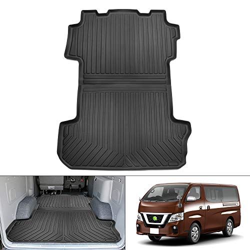 Mixsuper E26 NV350 キャラバン トランクマット ラゲッジマット GX専用 5人乗り用 2017年7月～ 立体 カーゴマット 3D ラゲージトレイ TPO材質 車種専用設計 防水性 耐摩擦 耐汚れ ブラック 2枚セット (E2 ecbdcf6a
