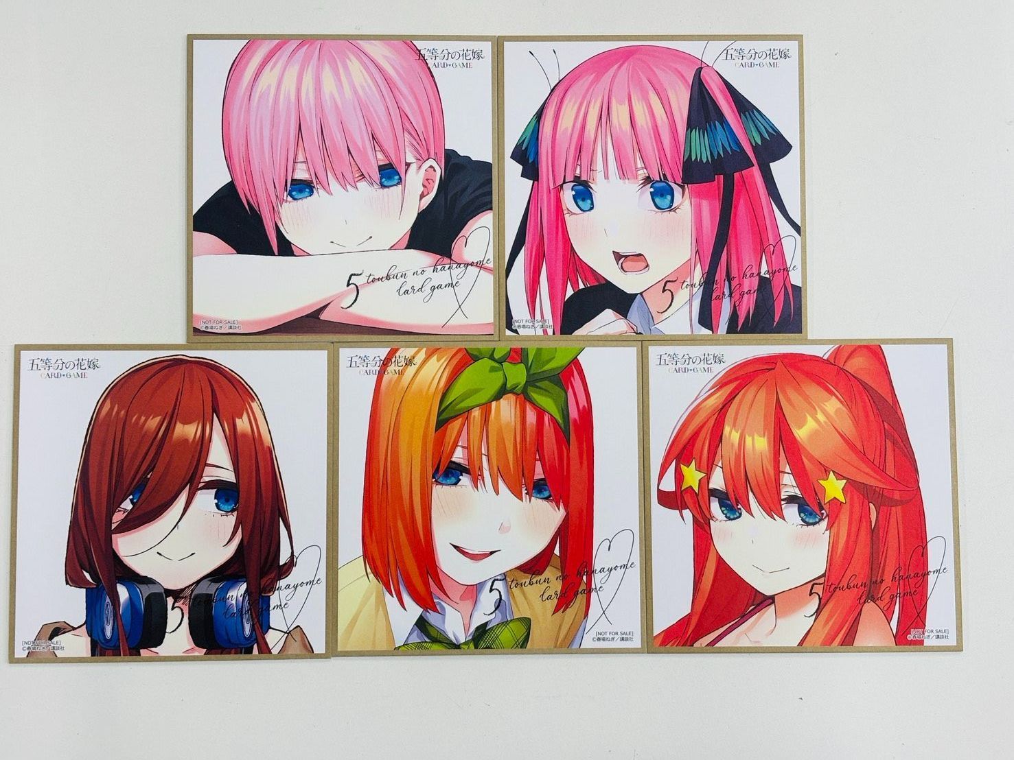 五等分の花嫁】ミニ色紙5種セット - メルカリ