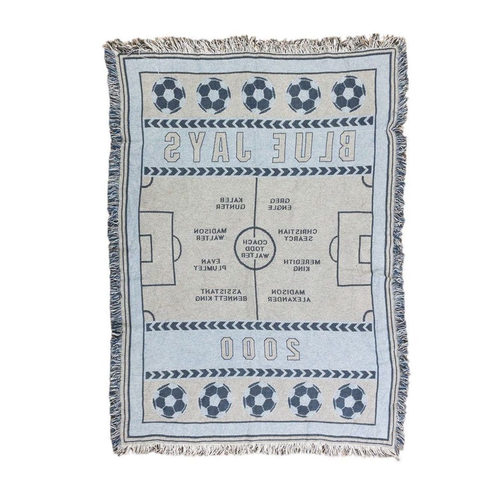 vintageラグ カーペット BLUE JAYS サッカー 1137 - メルカリ